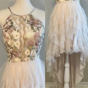 Balletcore Teeze Me High Low Blush Dress Juniors Size 7/8 Fairycore